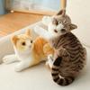 Animal de dessin animé américain Shorthair chat siamois en peluche couché chat jouets pour animaux de compagnie Simulation chat en peluche poupée