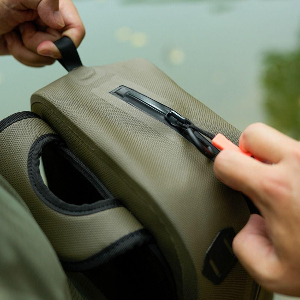 Double-layer TPU Lure Fishing Bags Waterproof Fishing Tackle Pack Fishing Chest Bag Hiking Camping