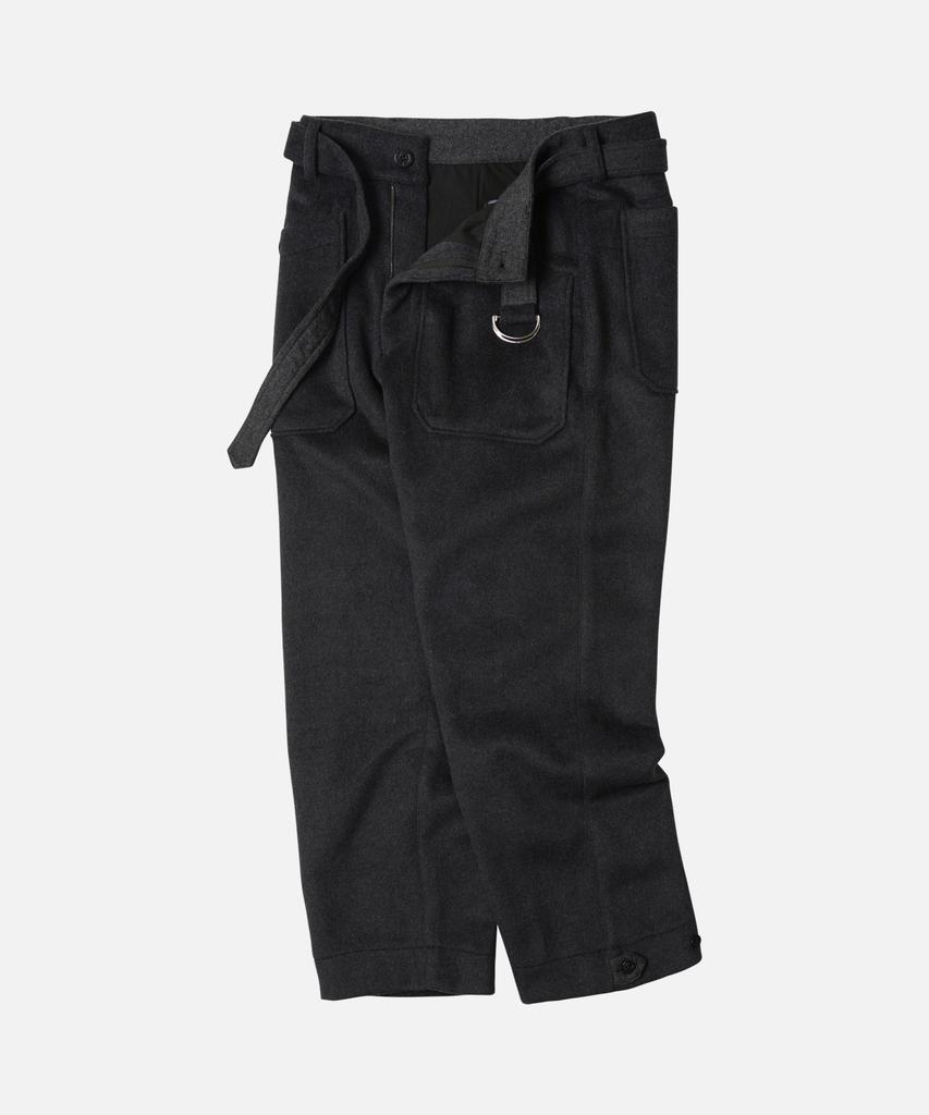 FRIZMWORKS Wool Belted Deck Pants _ Charcoal