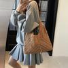 Crochet 2-IN-1 Shoulder Bag Set For Women Raffia Boho Rattan Summer Beach Vacation Tote Bags Knitted Design Handbags Female 2025