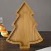 Christmas Tree Shaped Tray Wooden Charcuterie Dessert Boards Steak Dinner Plate Safe Easy To Clean Serving Platter for Parties Events