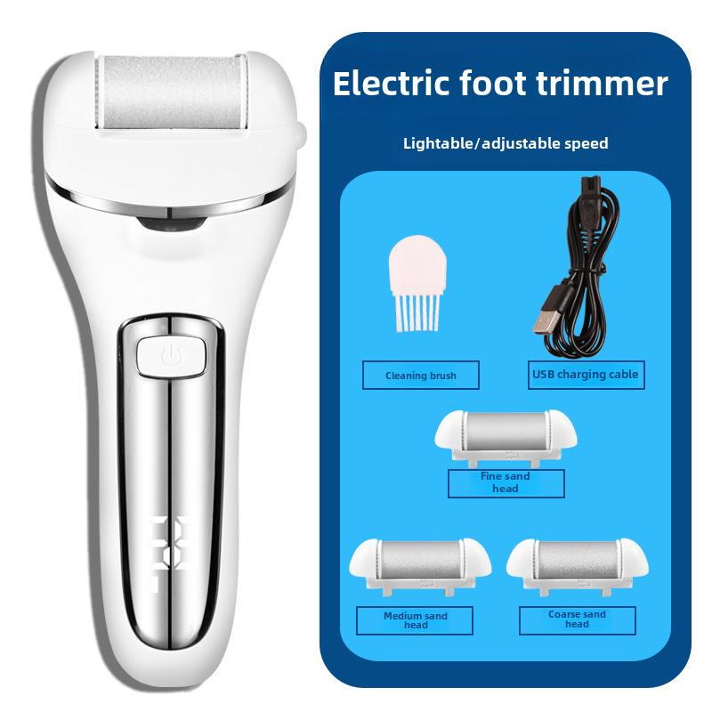 Electric Foot Grinder: Automatic Callus Remover for Pedicure, Washable Design.