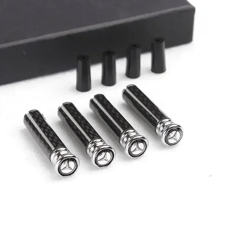 For Mercedes Benz Carbon Fiber Car Door Pin Lock Knob Pull Pins Cover for Mercedes Benz W203 W204 W205 W210 W211 W213 W212 Inter