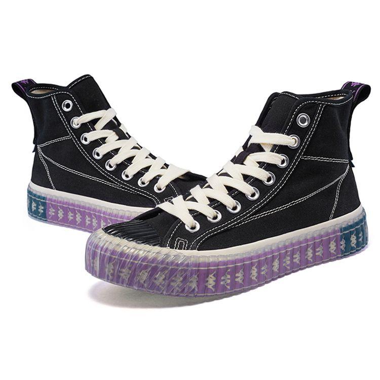 Kappa Logo Lightweight High-Top Skate Shoes Unisex Sneakers Black K0AW5VS50D-990
