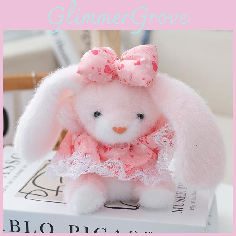 Princess Cartoon Fluffy Skirt Rabbit Doll With Pp Cotton Filling For Gifts