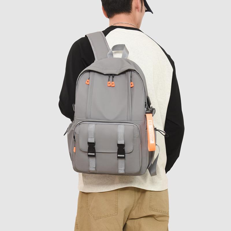 Newest Backpack with USB Men's Fashion Backpack Men's Business Computer Bag Large Capacity Travel Bag College Schoolbag