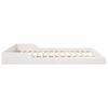 White Bed Frame 180 x 220 cm Solid Pine Wood