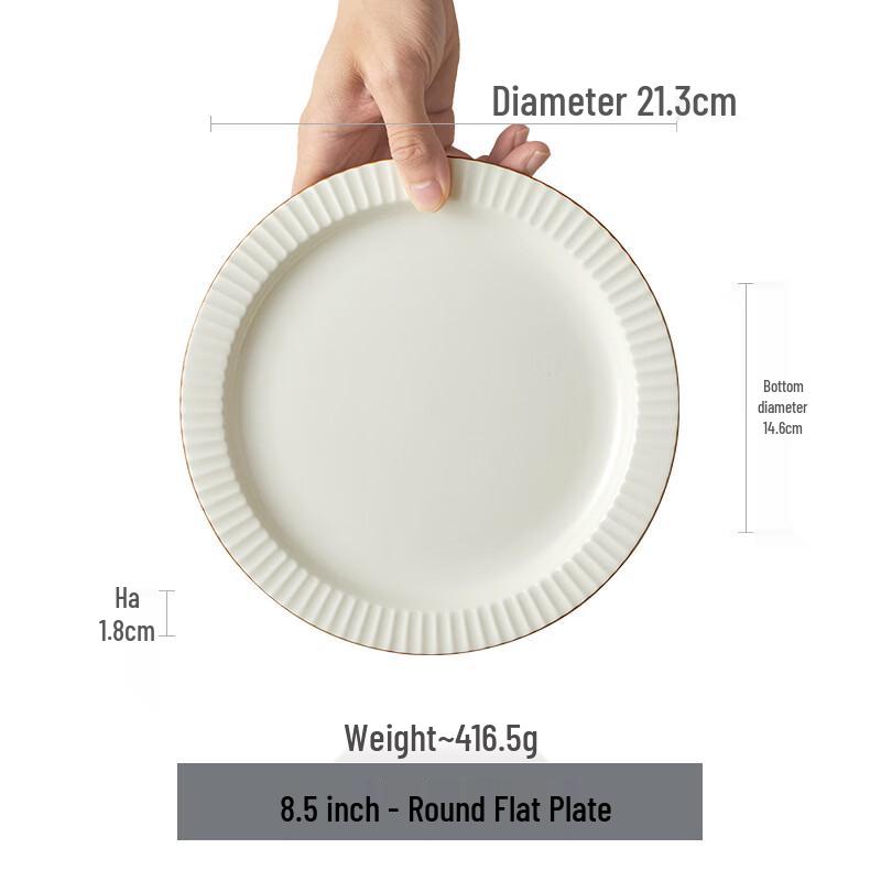 ZISIZ Nordic Ceramic Dinner Plate