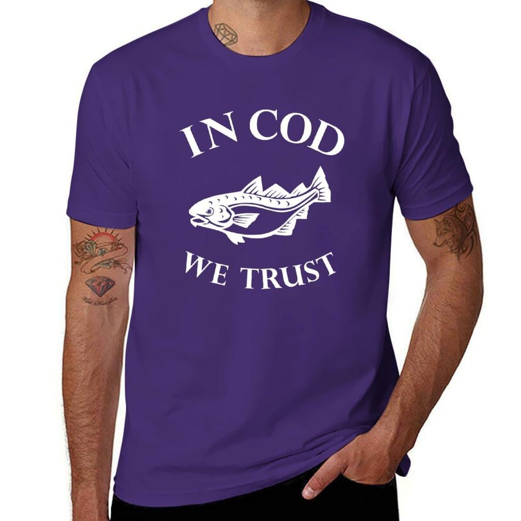 In Cod We Trust Tshirt Vintage Graphics Sublime Unisexs Tshirt