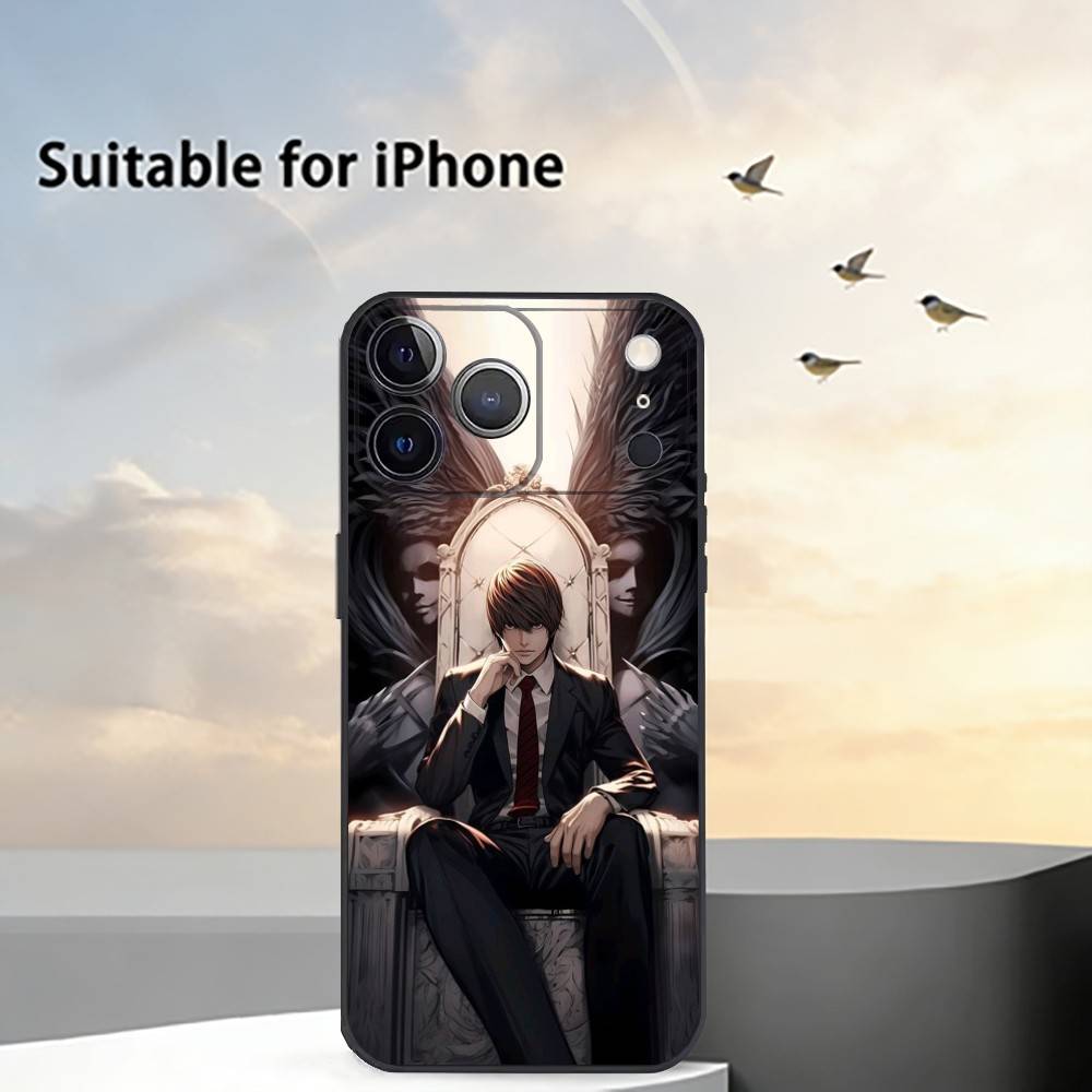 Death Note Amime Phone Case For iPhone 17, 16,15,14,13,12,11 Plus,Pro Max, Others Soft Black Cover