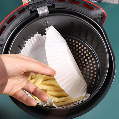 Air Fryer Disposable Paper Liner Non-Stick Mat Steamer Round Paper Baking Mats