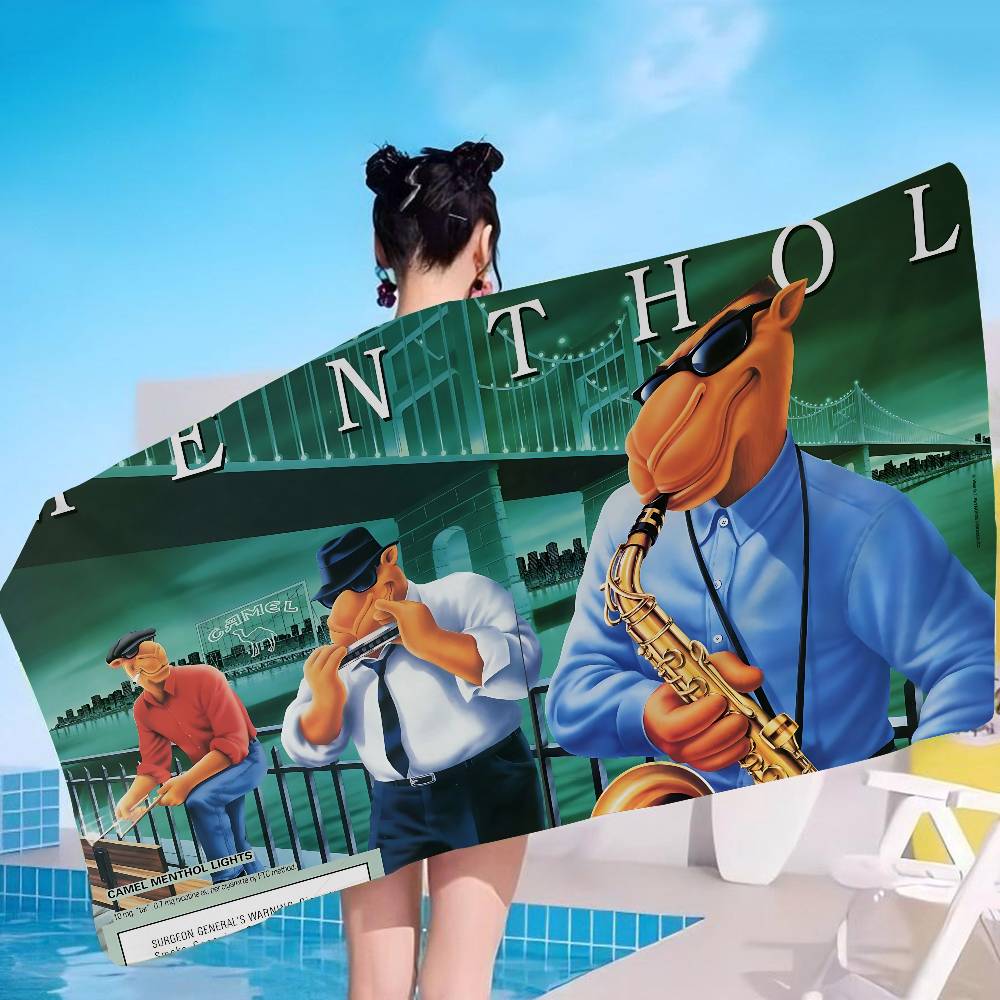Fashion Brand C-Camel Logo Big Microfiber Beach Towels Quick Dry Towel Sand Beach Towels Pool Towel for Travel Swim Pool Yoga