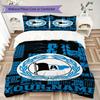 Custom Name Arminia Bielefeld Pattern Bedding uilt Set uilt Cover Pillowcase Home Decoration Birthday Gift (1*duvet cover+2*pillowcase without core)