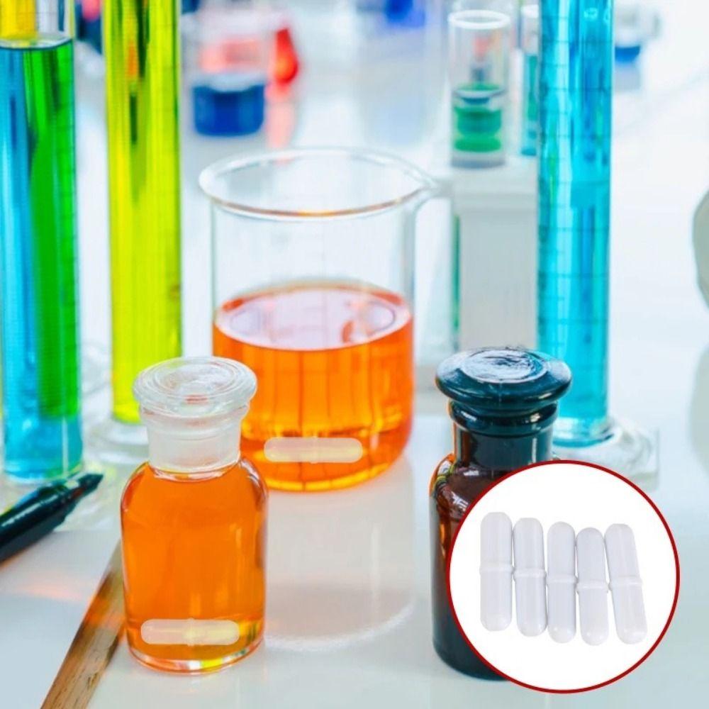 10Pcs PTFE Magnetic Stirrer Mixer 6-15mm Rotating Biological Stirrer Magnetic Stir Bars  Biology