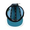 Clakllie Umpire Cap Men Women Lightweight Water Repellent 5 Panel Short Brim Aqua blue