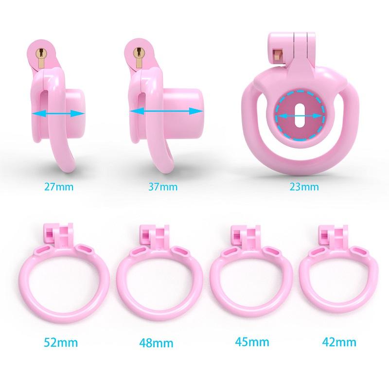 Male Chastity Device with Penis Ring Sex Toys Mini Chastity Cage for Men