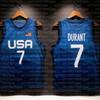 Nueva Competición Deportiva Veraniega Padre e Hijo Uniforme de Baloncesto Estrella Equipo de EE. UU. Ropa Deportiva para Exteriores Secado Rápido Transpirable Camiseta sin Mangas Fina