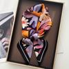 Women Square Scarf Silk Imitation Floral Print Neckerchief Bandana Lady Shawl Scarves Wrap Head Hair Band Ties