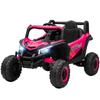 12V Kids Ride On Car with Remote Control, Kids Electric Car with Suspension System, Music, for Kids 3-5 Years, Pink