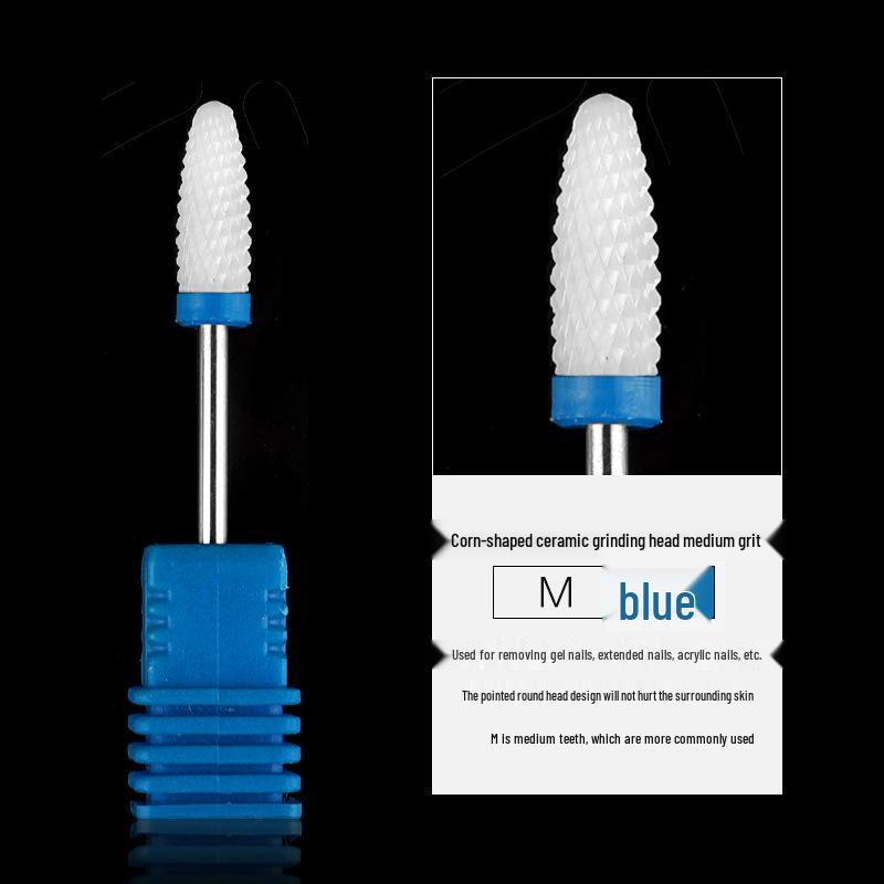 

Ceramic Corn Grinding Head for Nail Shaping - Dead Skin & Nail Removal Drill Bit, Universal, Non-Heating.