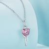 Barbie necklace [Original Design] Pink Heart Shape, Temperament and High-Quality Original First Release, Ins Style Love Confession ZJYXL-YS-113