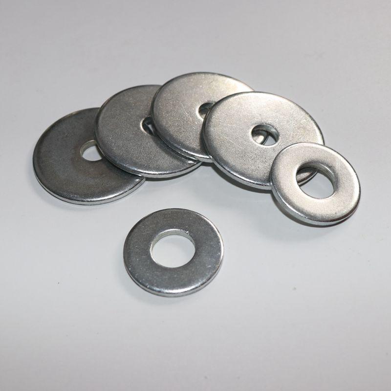 Heavy-Duty Galvanized Flat Washer Set (Sizes M3-M20)