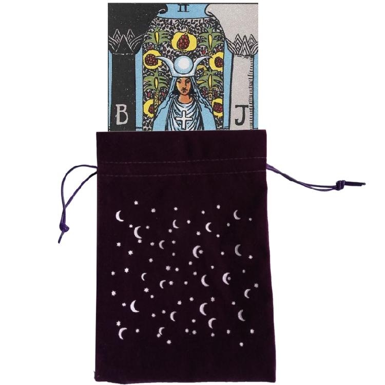 Tavola Divinatoria Rettangolare con Pendolo Tappetino per Carte dei Tarocchi Runa Altare Sacchetto di Velluto