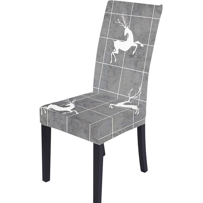 

Luxurious Christmas Chair Cover For Dining Room Party Banquet Home Decor Gray