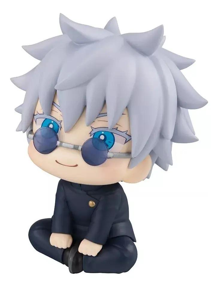 Jujutsu‑Kaisen Satoru Gojo Sitting Figure Cute Q‑Version Anime Figurine Collectible Model Doll Desktop Decoration Fans Gift