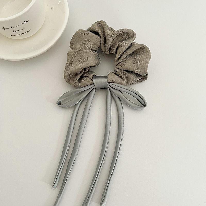 Pferdeschwanz-Gummi-Haarband, Haar-Accessoires, Band, Schleife, hochelastisches, plissiertes Haarseil