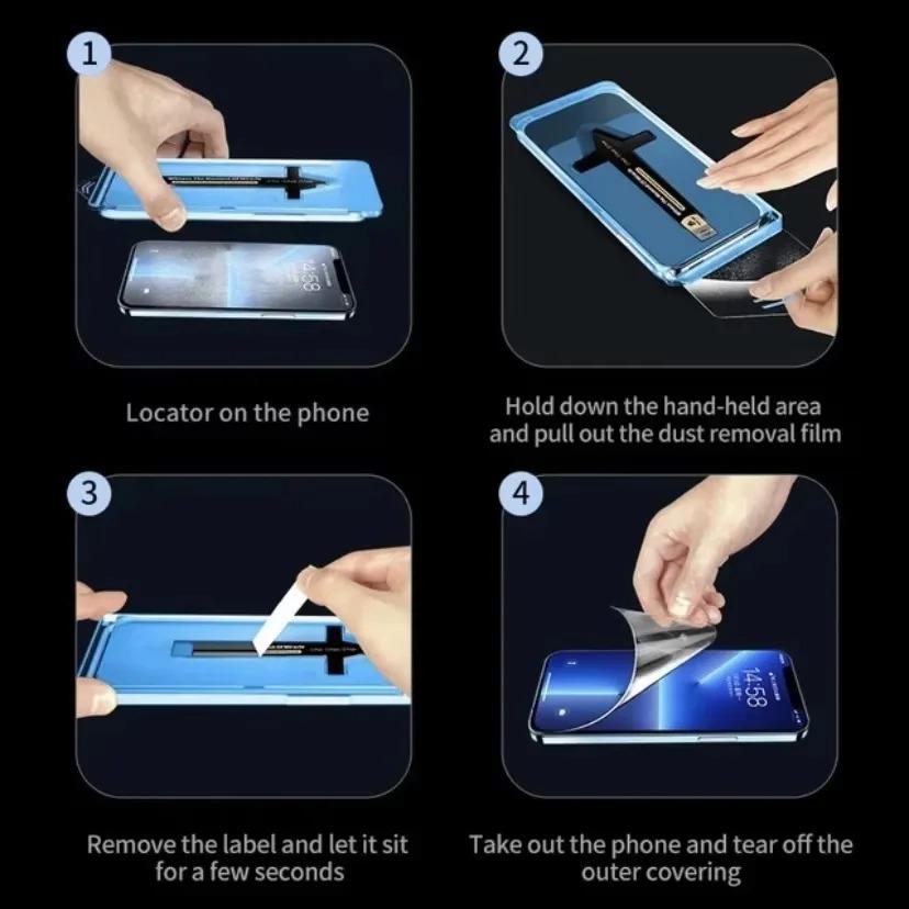 

3pcs Tempered Glass Screen Protector for iPhone 17 16 15 14 13 XS XR Pro Max Easy Install Anti-Scratch Protective Film iPhone 16e