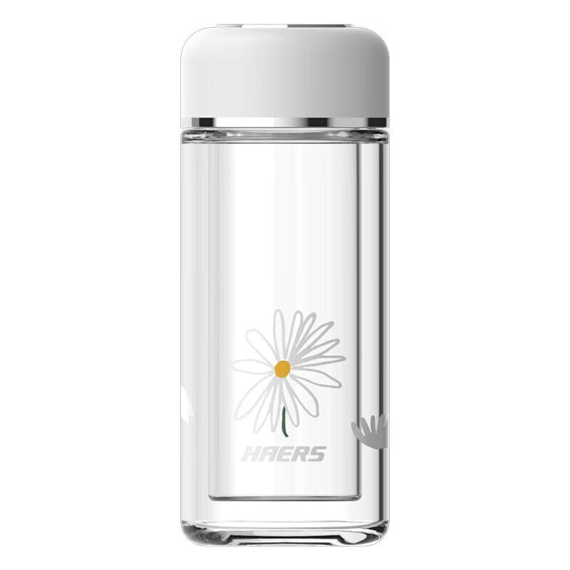 HAERS Fashion Double-Layer Glass Cup