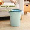 Nordic Home Trash Can with Pressure Ring for Dry and Wet Waste, Uncovered Kitchen Debris Storage.