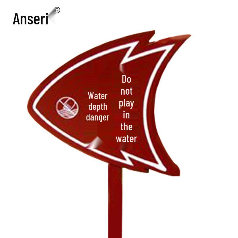 Ansell Galvanized Steel Outdoor Warning Sign