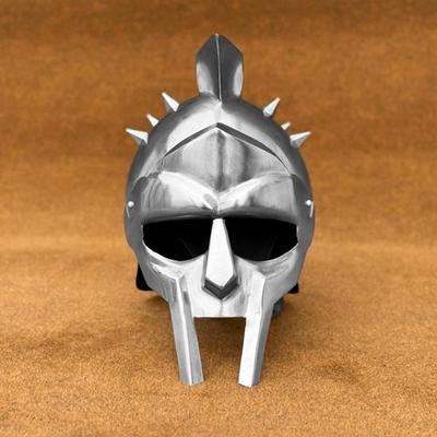 Yunan Gladyatör Kaskı Maximus Decimus Meridius'dan İlham Alınmış Koleksiyoncular ve Meraklılar için Rol Yapma Zırhı