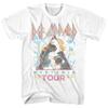 Def Leppard Tour   Maglietta  Cotone Unisex Girocollo Manica Corta Oversize Yk Moda Popolare Vintage Regali per Fan