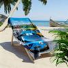 Kkoma-beoseu Tayo Print Beach Towel, Large Soft Quick Dry Towel for Beach Camping Swimming