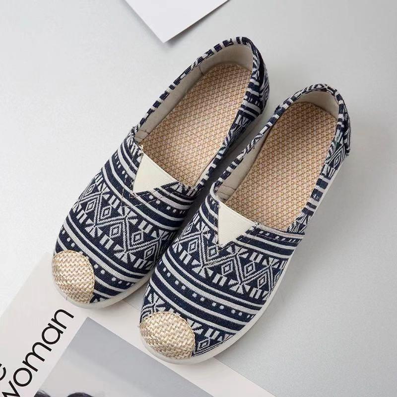 Cloth Shoes Women's Versatile -soled Lazy Shoes Canvas Shoes One-pedal Fisherman Shoes