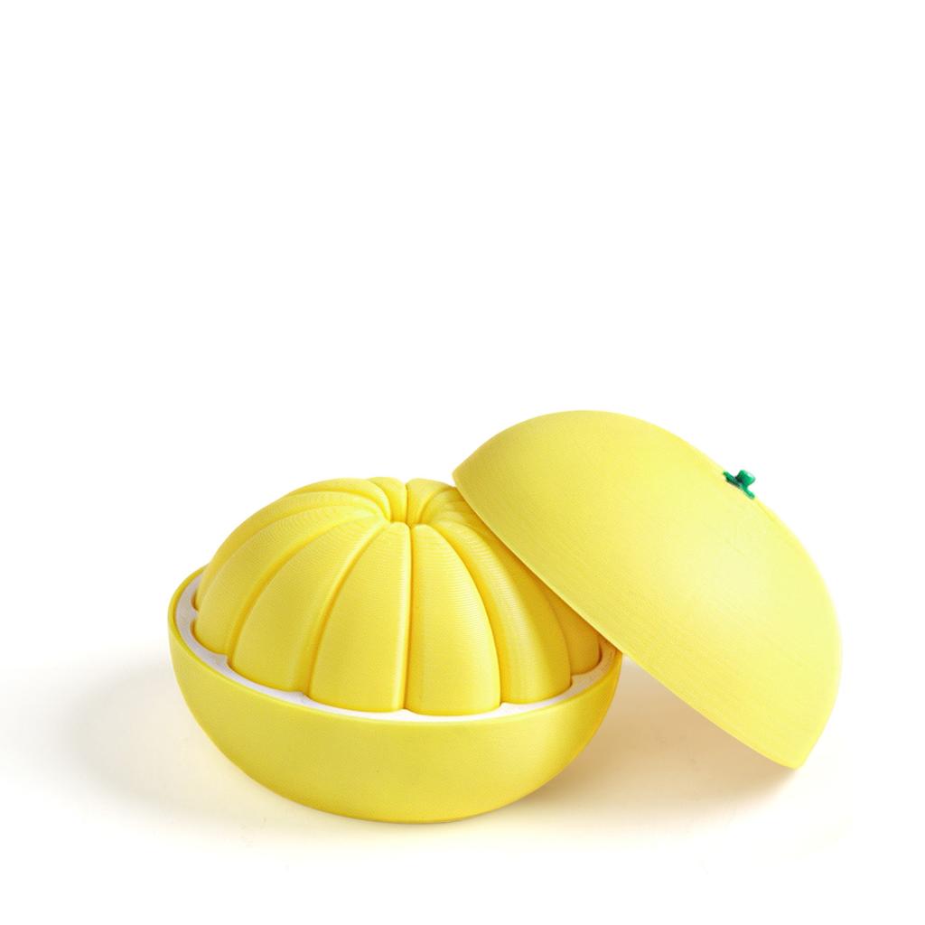 3D Printed Twisty Fidget Citrus With Smooth Rotation Realistic Orange With Sliding Slices Desk Ornament Deformation Ball