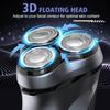 Electric Rotary Shaver Razor for Men Type-C Rechargeable Shaving Beard Machine Wet & Dry Use Hair Cutting Trimmer