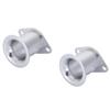 Kanoan Aluminum Curled Air 44 X 72 Set of 2 or Universal Aftermarket Carburetor Replacement for Toyota of 2 Funnels, Mm, 4, AE86, Etc. (Set (Silver))