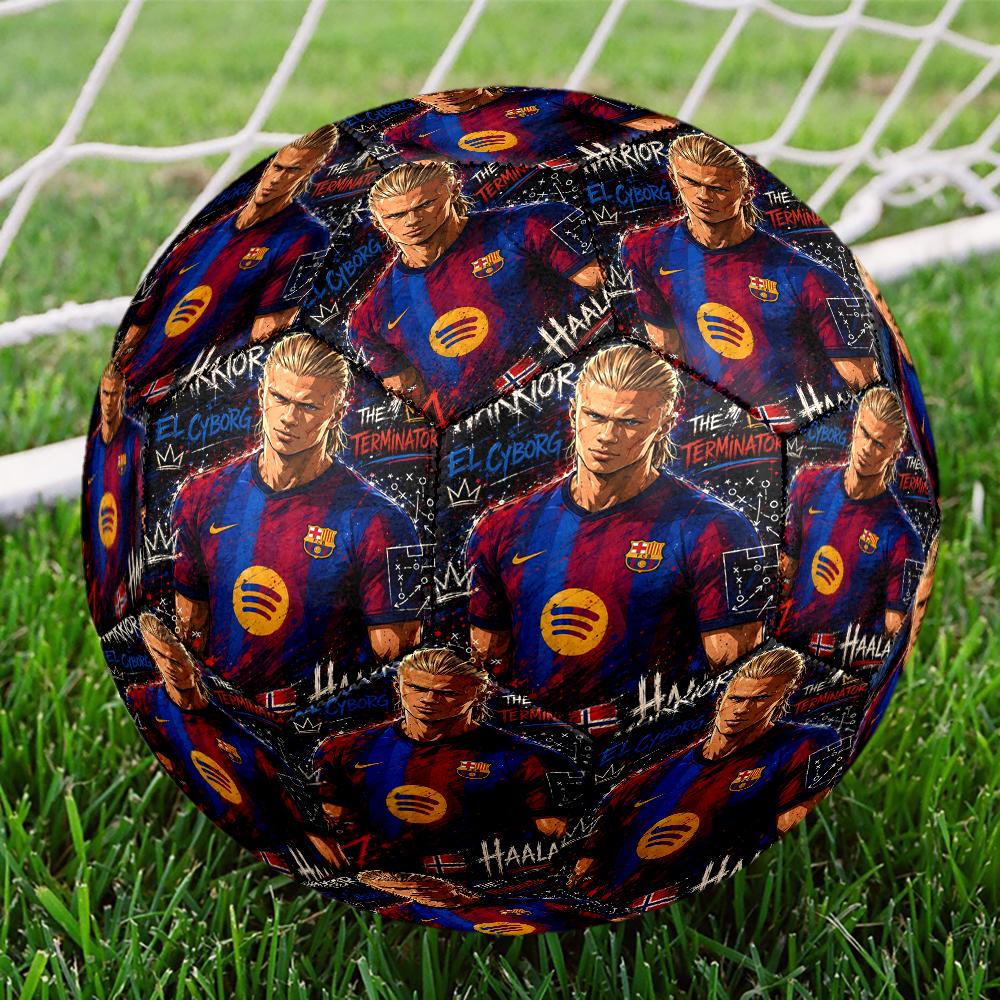 Haa-land's Celebration Moment Size 5 Soccer Balls, Anti-Slip, Protective Football, Outdoor Sport, a Unique Gift Suitable for him/her, Birthdays