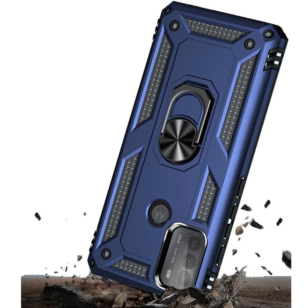 Armored case for Motorola Moto G50, Nox Case Ring, blue