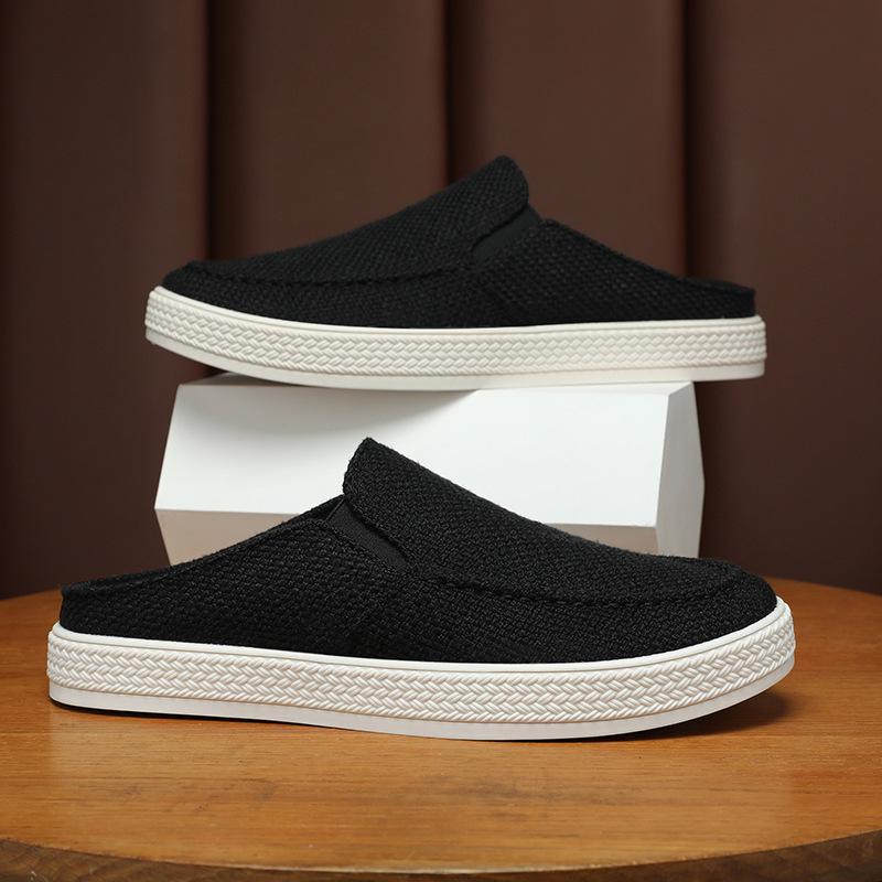 

Мужская обувь лето новая сумка голова шлепанцы уличная повседневная обувь без каблука мужская ленивая обувь в тренде 42