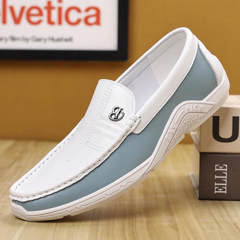 

Men s shoes 2025 new autumn casual sports leather shoes board shoes soft sole foot cover non-slip leather shoes 44
