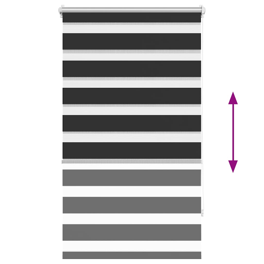 Roleta Zebra (70 X 120 Cm) Czarna
