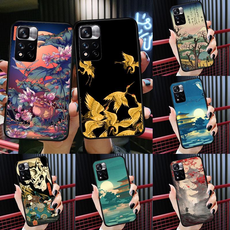 Japanese Style Art Case For Xiaomi Redmi 14C 13C 10C 12C Redmi Note 13 14 Pro 12 11 9 10 9S 10S 11S 12S Cover