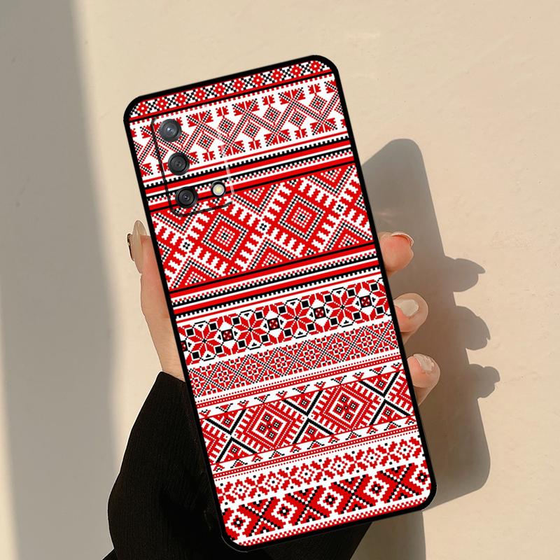 Ukraine Ornament Pattern Case For Oppo A5 Pro A6 A16 A76 A96 A17 A57 A40 A60 A80 A98 A58 A78 A18 A38 A54 A74 A94 A15