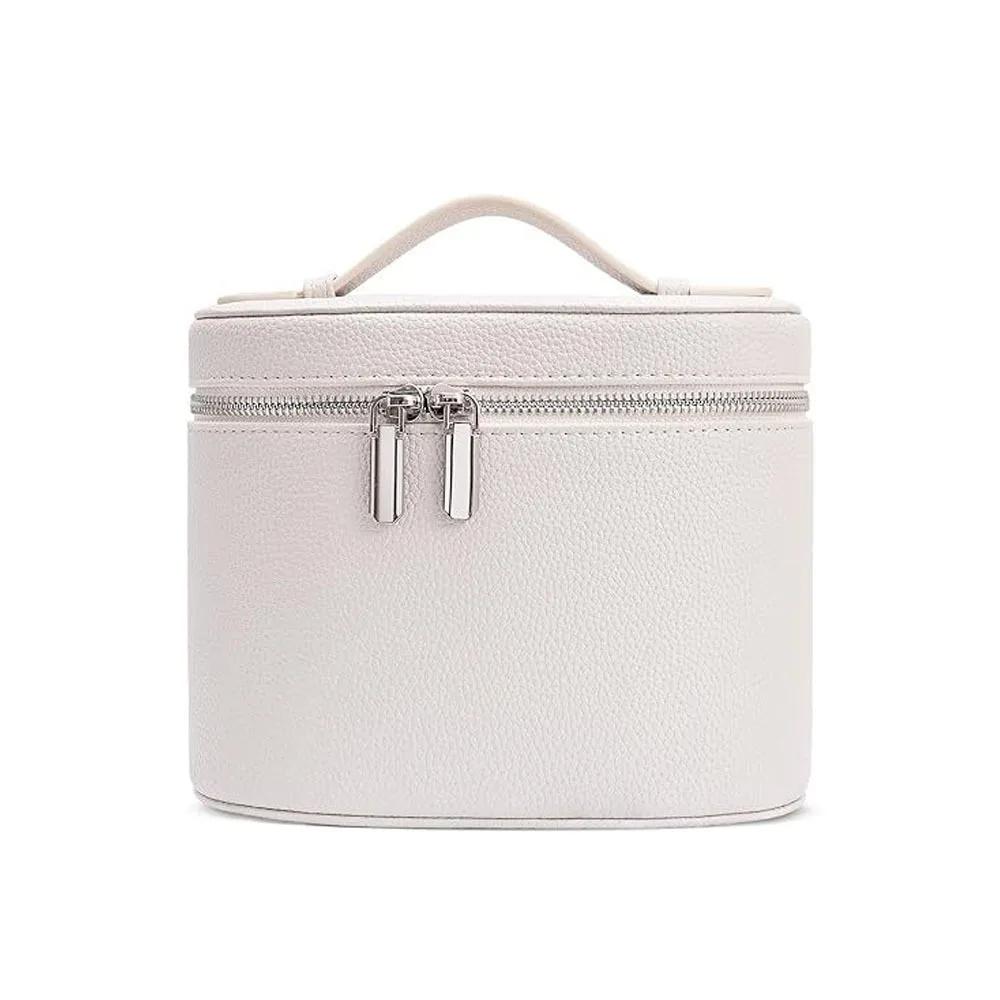 Large Capacity Cosmetic Box Internal Storage Box PU Leather Makeup Bag Waterproof Zipper Closure Travel Organizer Bag Daily Use