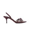 Zara Fashionable Comfortable One-Strap Sandals 6Cm Women sandals Burgundy 2302610022